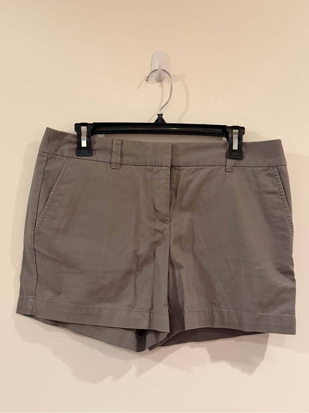LOFT Gray Tailored Chino Shorts